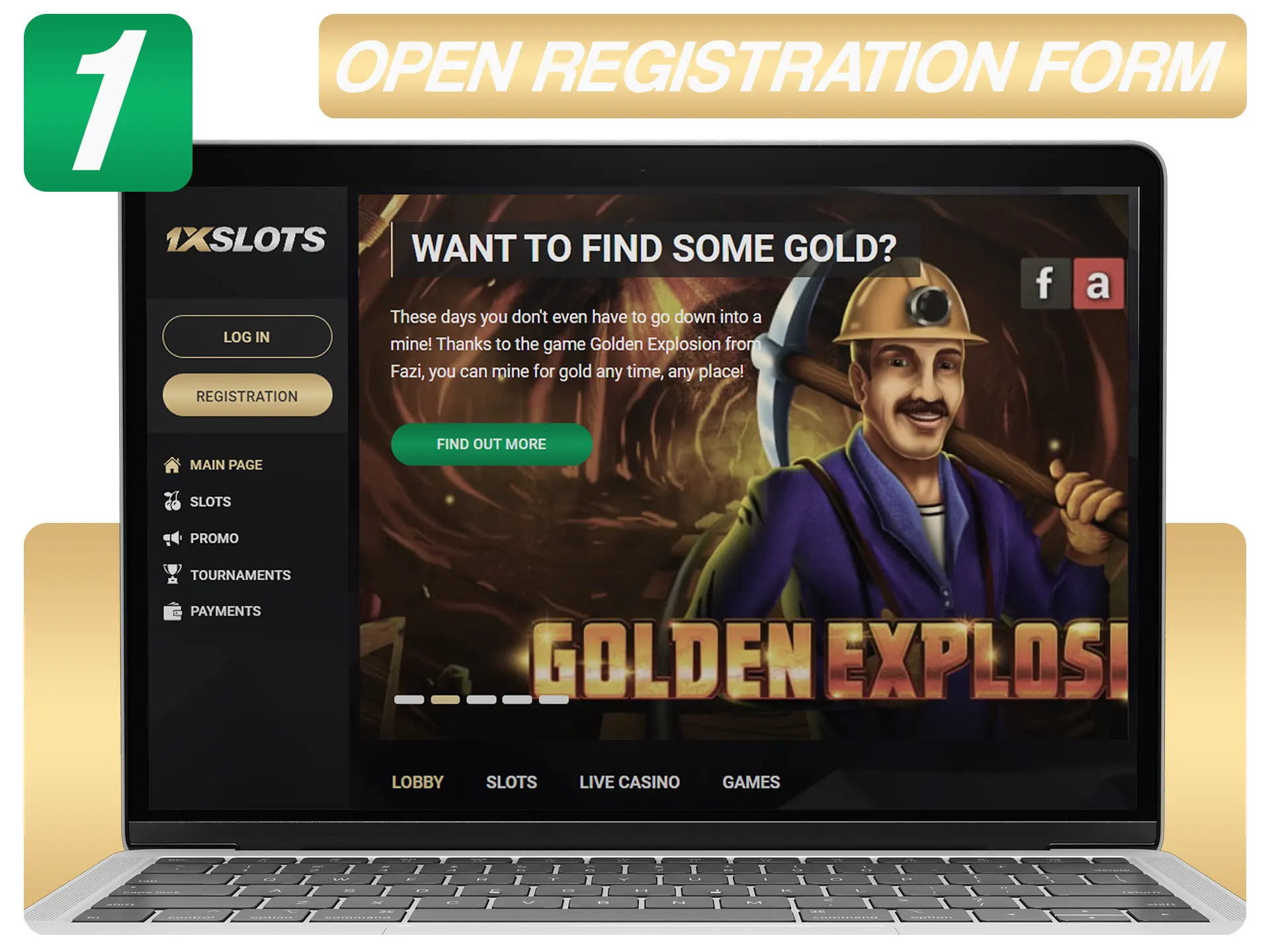 Entre en la p&aacute;gina principal.