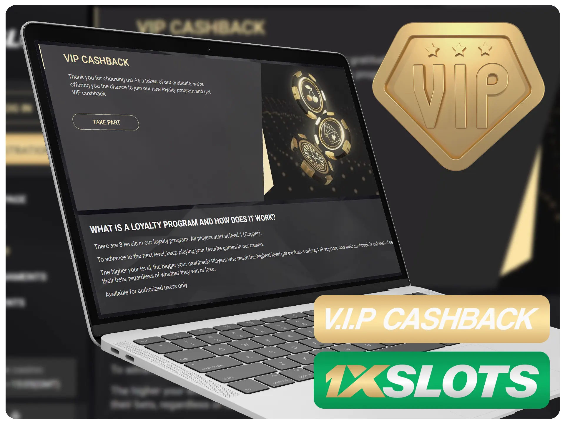 &Uacute;nase al club VIP de 1xSlots y obtenga cashback adicional.